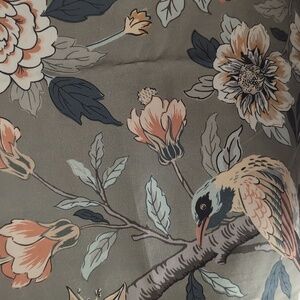 Pottery Barn Bloom green shower curtain